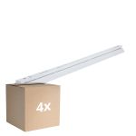 Mehrfachpackung 4x Noxion Deckenleuchte Click Reflektor V2 LED T8 | Geeignet für 1x 150cm LED Röhre
