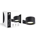 D'Lite Wandleuchte Lucia Schwarz 1.5W - 830 Warmweiß | IP54 - Solar Akku - Lichtsensor