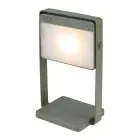Nordlux Tischlampe Saulio Aluminium Grün 3.5W 200lm - 830 Warmweiß | IP44 - 3-Stufen Dimmbar - Solar