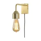 It's about RoMi Wandleuchte Madrid Eisen Gold S | Geeignet für 1x E27 