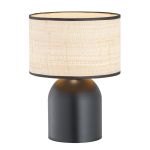 Emibig Lampe De Chevet Aspen Acier Noir | Convient pour 1x E27 - Max 15W