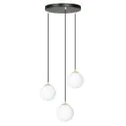 Emibig Suspension Luminaire Royal Acier Noir | Convient pour 3x E14 - Max 10W