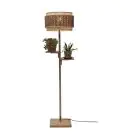 Good&Mojo Lampadaires Salon Bhutan Bambou Brun | Convient pour 1x E27 