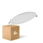 Lot 4x Ledvance Downlight LED Slim Rond DN210 18W 1530lm 120D - 840 Blanc Froid | 225mm