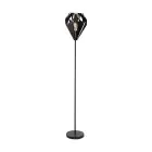 Eglo Lampadaires Salon Carlton 5 Acier Noir | IP20 - Convient pour 1x E27 